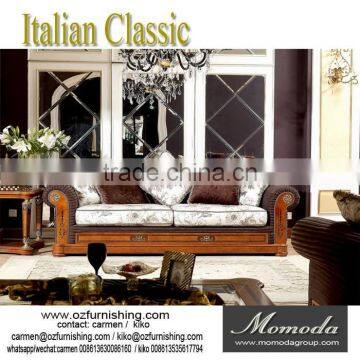 YB29 Antique Royal High Quality Fabric 3 Seater Sofa Hotel Lobby Reception Sofa photo-3