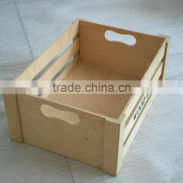 Natural Color Plywood Wooden Crate for Milk Friut photo-2