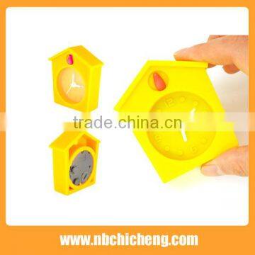 House Shape Silicone Alarm Clock, Colorful Mini Clock, Silicone Table Clock photo-3