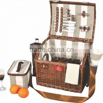 Wholesale Made in China Mini Portable Handmade Wicker Fast Food Willow Basket photo-3
