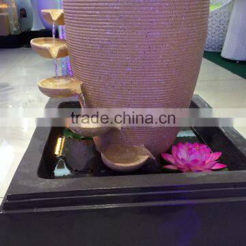 Decorative Indoor or Outdoor Water Fountain Resin Pot Indoor Water Fountain