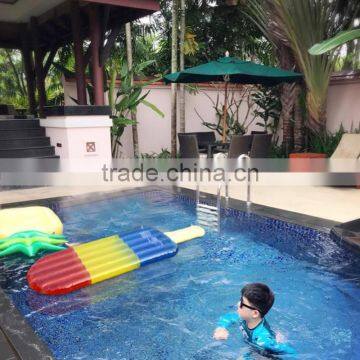 2017 Leasure Giant Inflatable Ice Cream Pool Float Ourdoor Swim Raft Water Party Lounge Toys for Kids and Adults photo-5