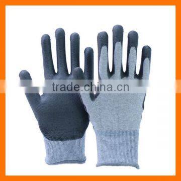 Grey PU Coated Electrical Safety Gloves ESD Gloves