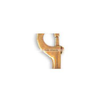 1-1/8" Solid Brass Hook, High Quality Solid Brass Swivel Eye Snap Hook photo-4