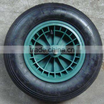 wheelbarrow tyre with plastic hub