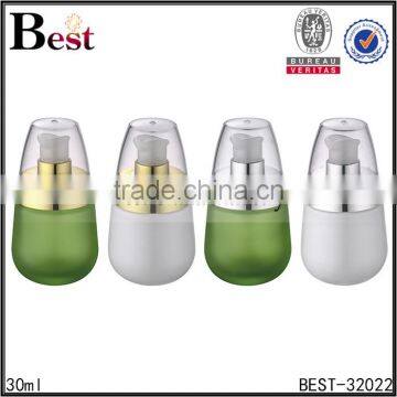 30ml China Frosted Cosmetic Lotion Glass Bottle With Silver Aluminum Pump Cosmetic Packaging Wholesale photo-6