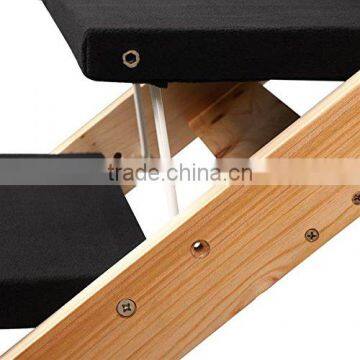 Folding Pet 2-in-1 Ramp and Stairs for Dog Cat Portable Carpet Wooden Steps Ladder photo-3