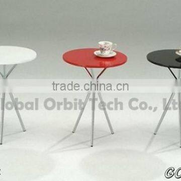 Tempered Glass Modern Design Metal Magazine Rack Small Design Table photo-5