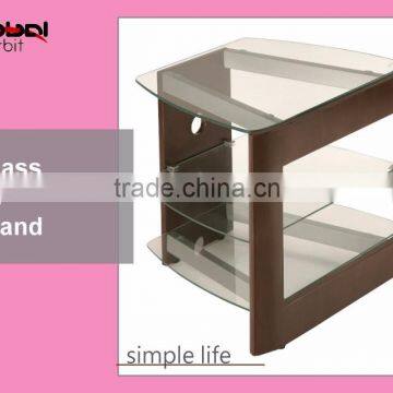 High Quality Modern Corner Glass LCD TV Stand photo-2