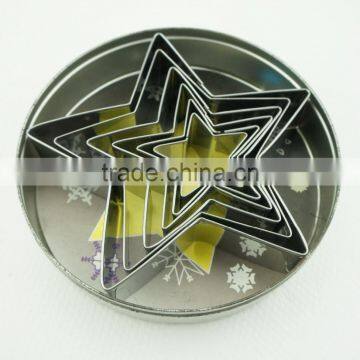 47023 6pcs Five Star Shape Stainless Steel Cookie Cutter Set photo-2