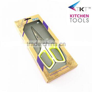 Rubber handle scissor safety food scissors