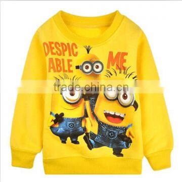 1pcs/lot 2015 Despicable me 2 Minion Boys Cartoon Clothes Girls Nova Children Winter Minions Clothing Casual Kids Hoodies photo-4