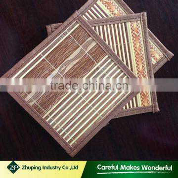 zhuping factory direct selling bamboo squre bamboo cup mat in stock