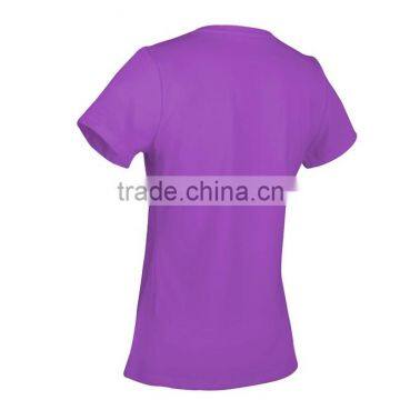 New Design Short Sleeve V-neck Collar Printing Cotton T-shirt photo-2