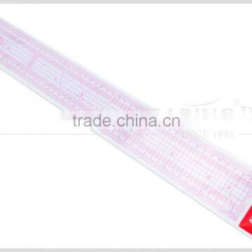 Kearing brand straight sandwich line flexible 5*50cm plastic garment ruler for fashion design#8001