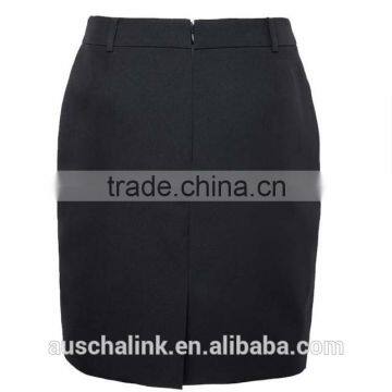 Summer Ladies Custom High Quality Black Office Formal Wear Skirts photo-4