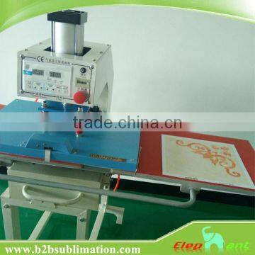 pneumatic double station heat press machine for t-shirt