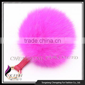 CX-A-63 Cute Fox Fur Pompom Keychain photo-6