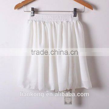 2015 Latest Hot Sell Fashion Popular Girls Chiffon Mature Women Short Skirt photo-4