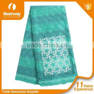 Bestway Royal Blue Fancy Lace Borders FL0189 French Net Lace With Stones 2016 photo-2