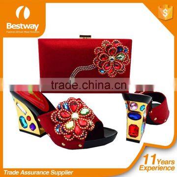 African Design Shoes Matching Bag Lady Shoe & Matching Bag HOT Sale photo-3