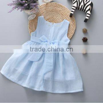 Baby Clothes Wholesale Hot Sale Chiffon Cheap 2017 Baby Clothing Children's Boutique Sleeveless Pink Summer Girl Dress photo-3