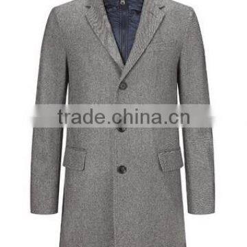 2014 Men Coat Formal Wear Offwhite Color Wool Fabric photo-2