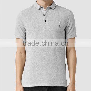 MGOO Custom Logos Grey Marvel Polo Shirts Tops Golf Polo Embroidery Teamwear Comfortable Cotton Spandex Shirts photo-2