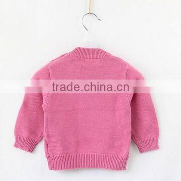 Girls 100% Cotton Jacquard Pullover Sweater Hand Made Bowknot photo-2