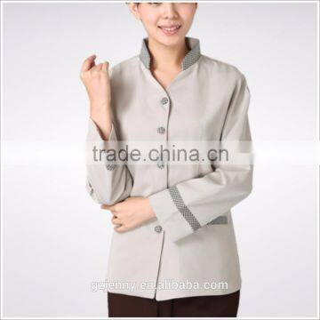 Custom Long sleeve Cheap Hotel Restaurant Uniform