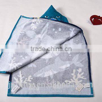 Trade Assurance Ring Spun Cotton Screen Printing Terry Cloth Poncho Hooded Beach Towel photo-5
