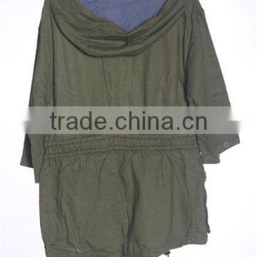 2014-2015 Women-long-coat-turkey Green Women Short Sleeve Jacket photo-6