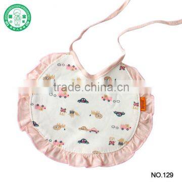 Ruffled Corner 100% Cotton Cute Baby Bibs photo-4
