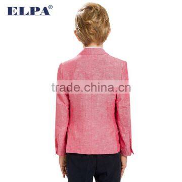 ELPA 2016 Fancy Kids Coat Pink Linen Boy Blazer for Wedding photo-3