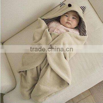 Cartoon Baby Coral Fleece Bathrobe