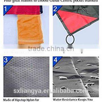 Portable Pocket Blanket for Beach, Outdoor, Picnic, Camping and Hiking Beach Mat Set