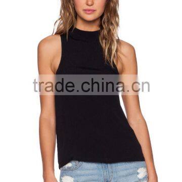 Exposed Back Zipper Closure Dri Fit Tank Tops Wholesale photo-2