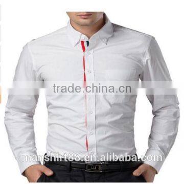 2016 New Wholesale Stylish Long Sleeve Cotton Custom Mens Casual Dress Shirts photo-2