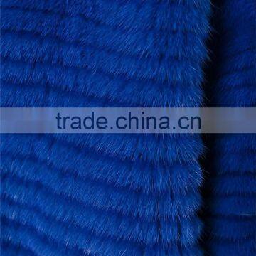 Shandao OEM Custom Long Sleeve Fashional Women Warm Blue Mink Coat photo-5