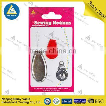 Lemon Color Cute Flower Shape ps & Steel Wire Needle Threader Tool for DIY User photo-6