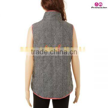 FACTORY Wholesale Monogrammed Herringbone Vest photo-3