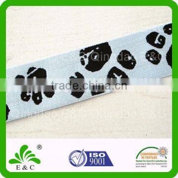 Good stretch soft texture custom embroidered elastic