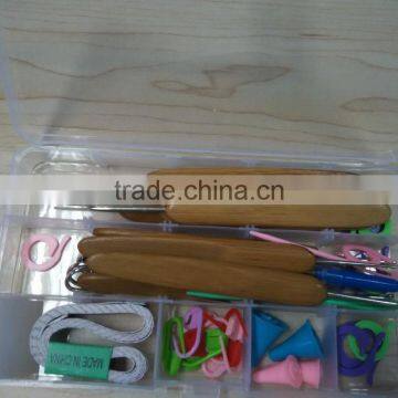 DIY Knitting Accessories Kit - Basic Tools plus Case Box Set