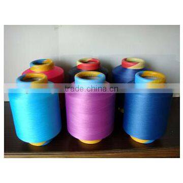 Produce Shoes Upper Material 100% Polyester Air Covered Spandex Yarn photo-4