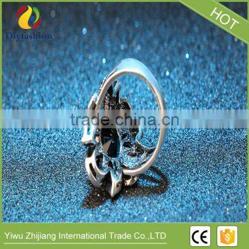 Punk Rock Hollow Out Jewelry Mens Ring Vintage Jewelry Finger Rings Luxury Black Resin Stones Retro Ring photo-4