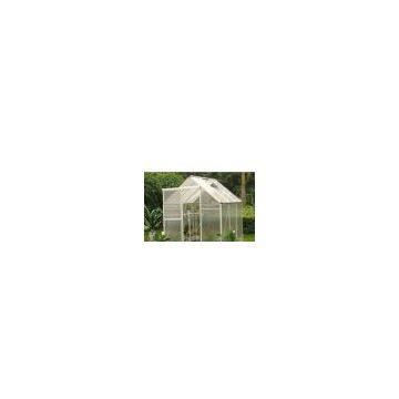 BEST STURDY ALUMINUM FRAMING SMALL 10MM UV TWIN-WALL POLYCARBONATE HOBBY GREENHOUSE 6' X 6' RH0606