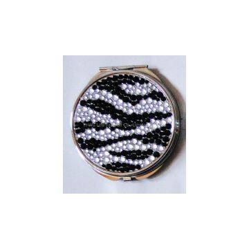 Zebra Stone Pattern Pocket Mirror LFM1703