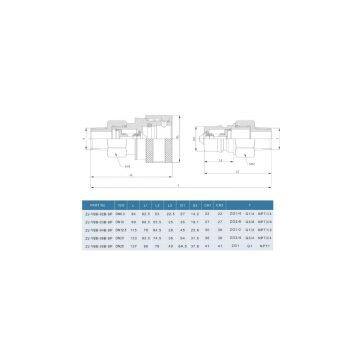 ZJ-YBB ISO 7241 B Self-sealing Quick Disconnect Couplers photo-3