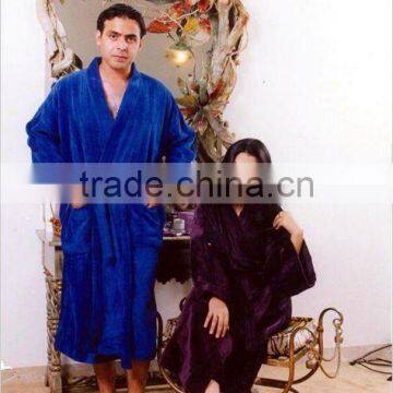 Pakistan Fashion Design Woman Velour Bathrobe