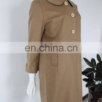 Professional manufacturer Luxury anti-pilling 100%cashmere overcoat